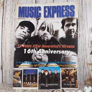 Music Express No.191 10 Years After Neverminds Nirvana 16th Anniversary