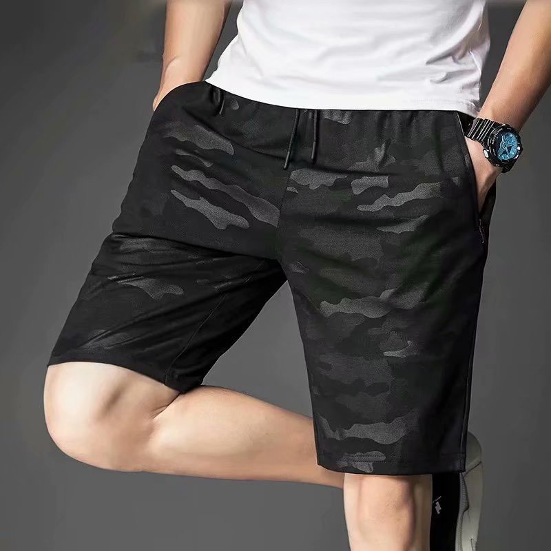 กางเกงขาสั้นเด็กชาย กางเกงสตรีท MAMCWMMZ ลด 50%  ELAND_SHOPกางเกงขาสั้นผู้ชาย กระเป๋ามีซิป ผ้าเนื้อดี (สีดำ)/L-3XL