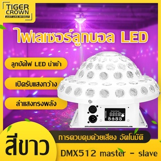 LED Party Light ไฟปาร์ตี้ ไฟพาร์ ไฟดิสโก้ ไฟเทค ตามจังหวะเพลง ONE MONTH WARRANTY