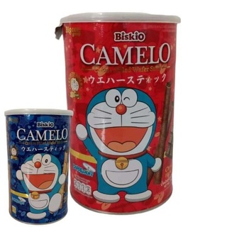 เวเฟอร์แท่งสอดไส้ครีม Biskio Camelo Doraemon คาเมลโล โดราเอมอน