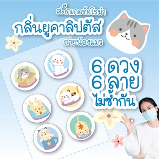 Herb Basics Aroma Sticker สติ๊กเกอร์หอมติดแมส น้ำมันหอมระเหย100% 1 ซอง มี 6 ดวง