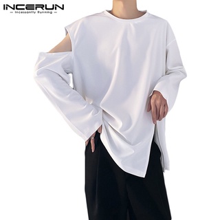 Incerun เสื้อแขนยาว สไตล์ญี่ปุ่นสําหรับผู้ชาย