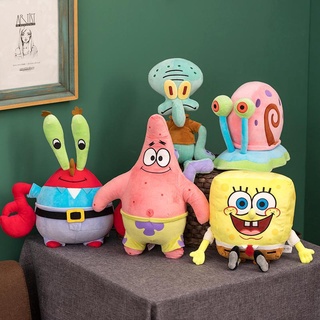 หมอนตุ๊กตา Spongebob SquarePants Ragdoll เหมาะกับของขวัญวันเกิด ของเล่นสําหรับเด็ก