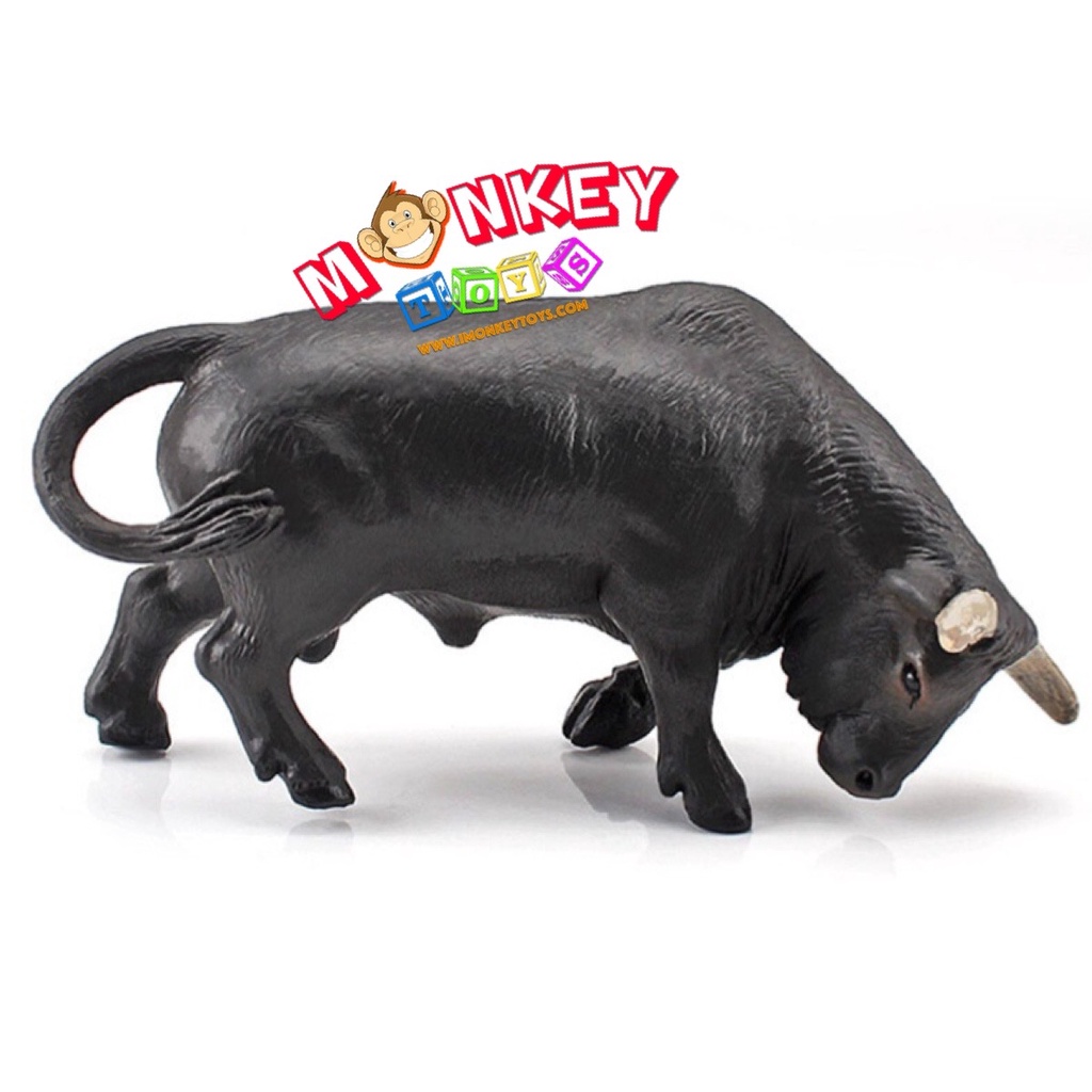 Monkey Toys - โมเดลสัตว์ วัว กระทิง ขวิด ขนาด 14.50 CM (จากหาดใหญ่)
