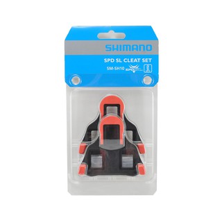 [แท้] แผ่นคลีทติดรองเท้า Shimano SM-SH10 สีแดง