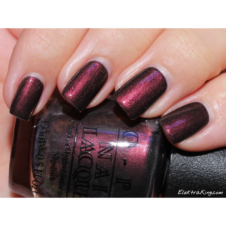 Rare OPI - Muir Muir On the Wall ยาทาเล็บสีม่วงเข้มมีชิมเมอร์น้ำตาลทอง +หมดแล้วหมดเลยนะจ๊ะ+ Discontinue Color แท้ %