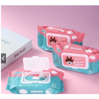 ทิชชู่เปียก 80 แผ่น กระดาษเปียก Baby Wipes กระดาษทิชชู่เปียก สูตรน้ำบริสุทธิ์ ผ้านุ่มชุ่มชื่น ปลีกและส่ง