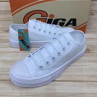 👟รองเท้าผ้าใบ GIGA สีขาวล้วน👟 มีพร้อมส่งทุกไซส์