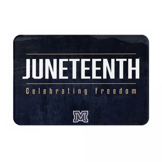 Juneteenth (2) พรมเช็ดเท้า ผ้าสักหลาด กันลื่น ดูดซับน้ํา แห้งเร็ว สําหรับห้องน้ํา 16x24 นิ้ว พร้อมส่ง