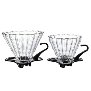 ดริปเปอร์ พลาสติก V60 กรวยดริปกาแฟ 1-2 ถ้วย/1-4 ถ้วย V60 Plastic Dripper M9JR