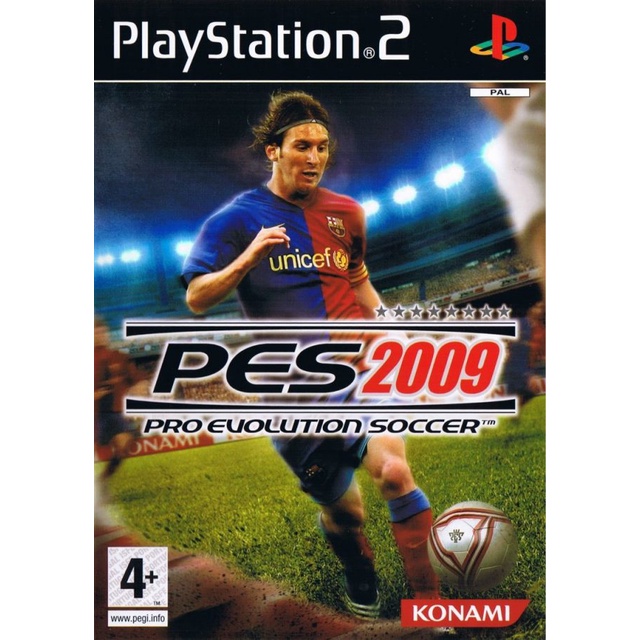 Pro Evolution Soccer 2009 PS2 (Europe)[SLES-55406] แผ่นไรท์ps2 แผ่นเกมเพทู เกมps2 เกมฟุตบอล pes2009