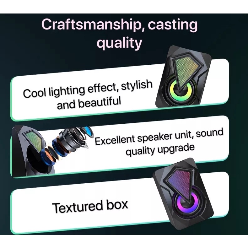 ลําโพง ลำโพงคอม ลําโพงคอมพิวเตอร์ speaker ลําโพงสเตอริโอ ลำโพงตั้งโต๊ะ สําหรับคอมพิวเตอร์ตั้งโต๊ะ รุ่น X2