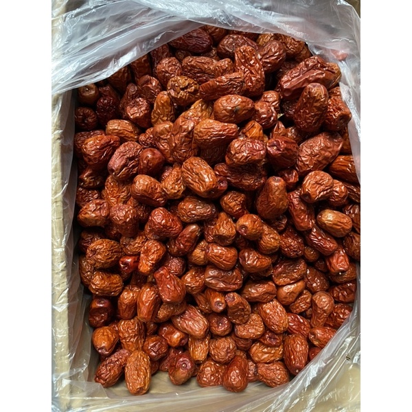 พุทราจีนเม็ดใหญ่ (ขนาด 1 กิโลกรัม ) สีแดงอมส้ม น่ารับประทาน มีเม็ด - รูปที่ 5