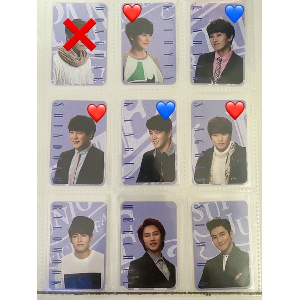 Kyuhyun Eunhyuk Siwon Hijachul Leeteuk Ryewook Donghae Super Junior Photocard PC ELF Japan SET