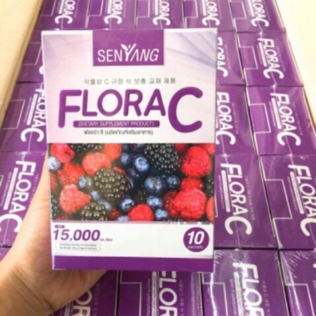 Senyang Flora C Collagen ฟลอร่าซี คอลลาเจน บรรจุ 10ซอง