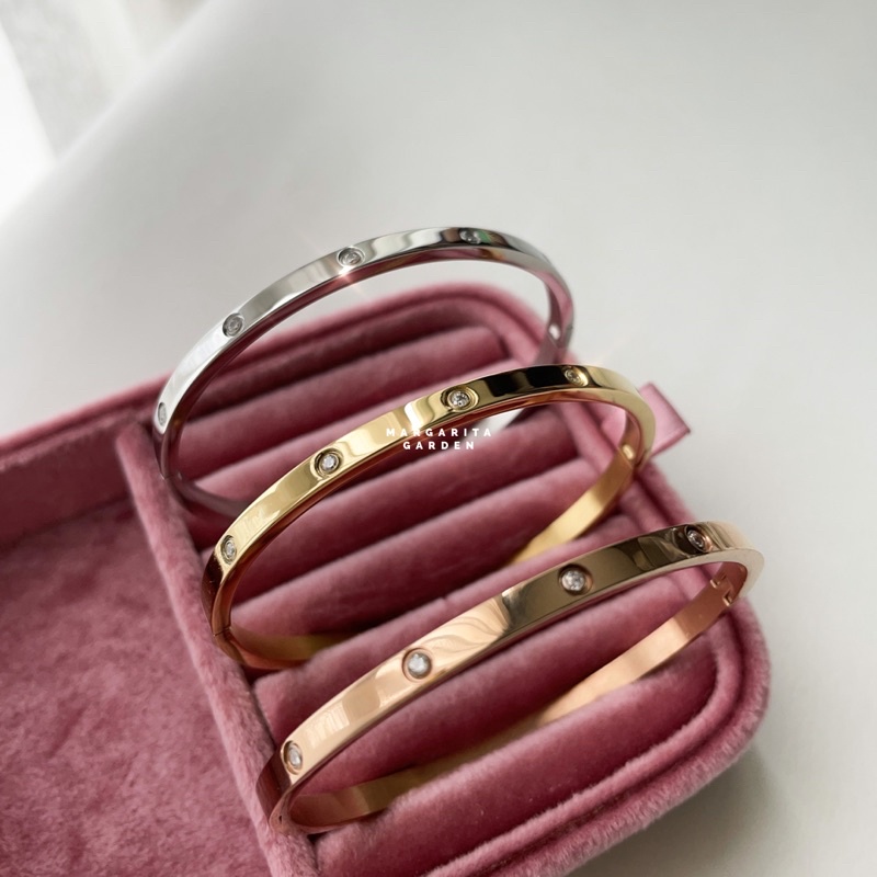 Margarita Basic Diamond Stainless Bangle