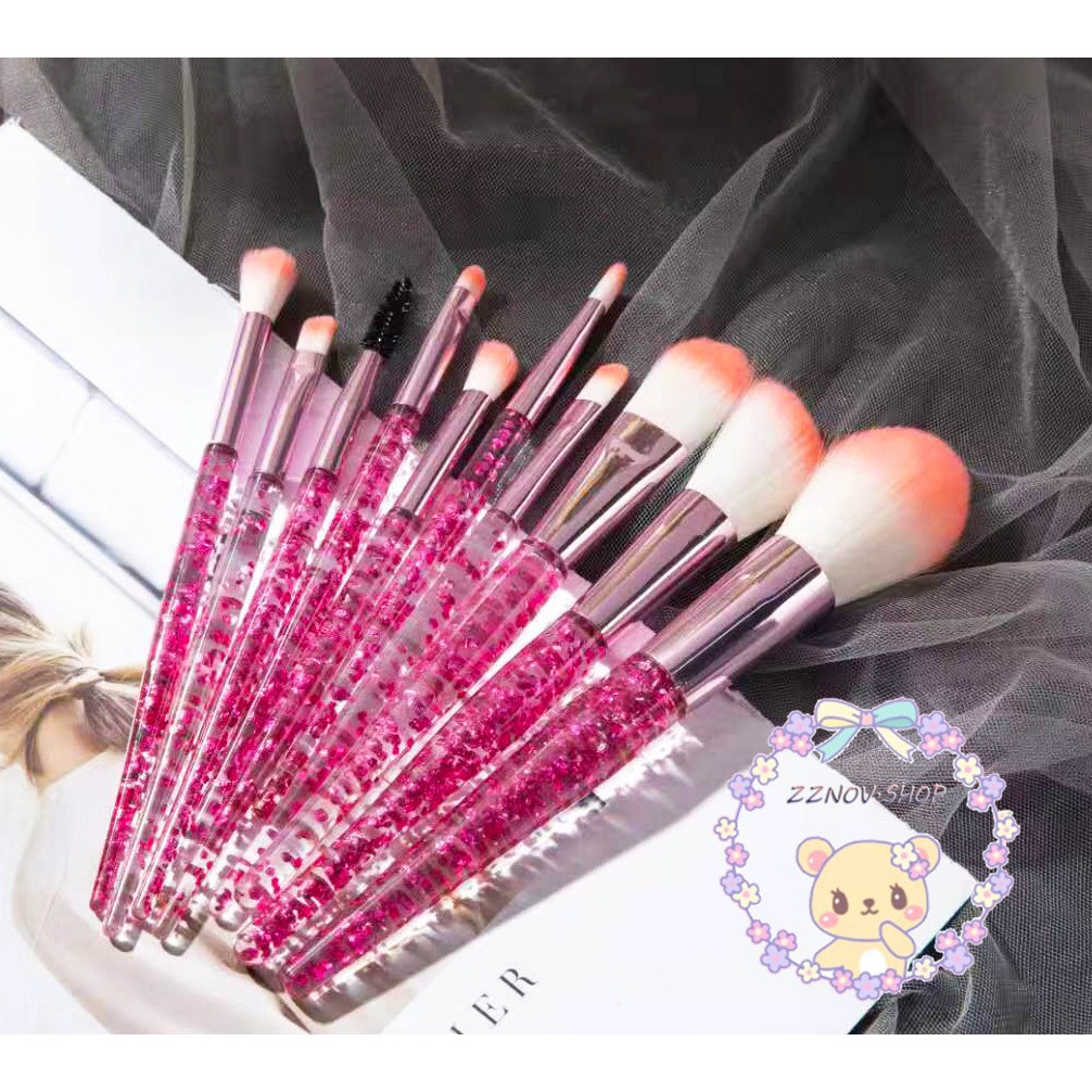[พร้อมส่ง] เซ็ต 10 ชิ้น แปรงแต่งหน้ายกชุด แปรงปัดอายชาโดว์ เซ็ต ขนาดใหญ่