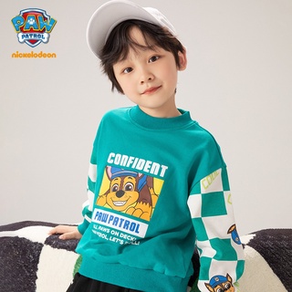 paw patrol เสื้อกันหนาว พิมพ์ลายทีม  แฟชั่นฤดูใบไม้ผลิ และฤดูใบไม้ร่วง สําหรับเด็กผู้ชาย