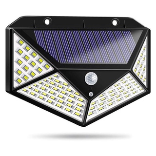 100LED ไฟติดผนัง ไฟโซล่าเซลล์พลังงานแสงอาทิตย์ Solar motion sensor light