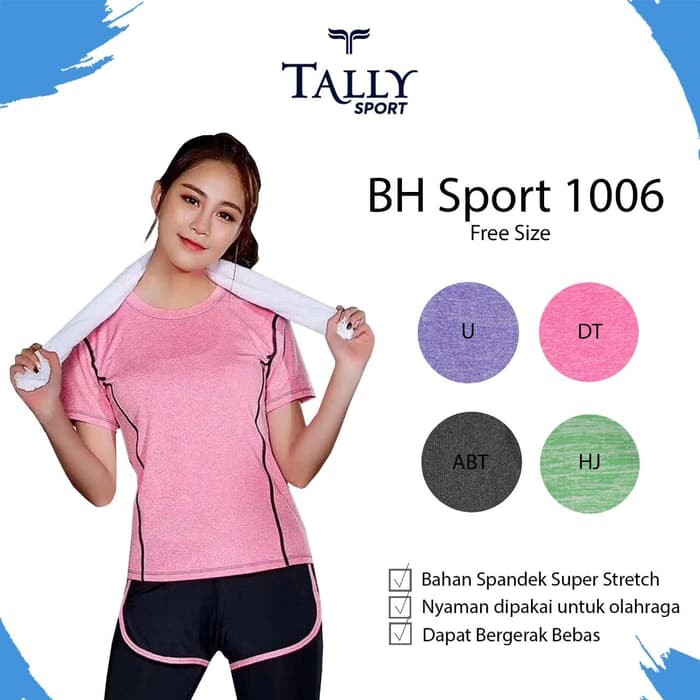 KAOS SPORT TALLY 1006 - BAJU OLAHRAGA WANITA TALLY - KAOS SPORT