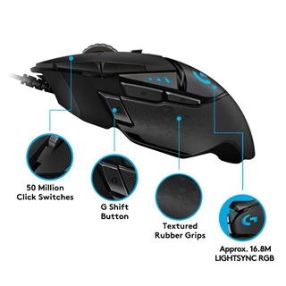 🔥ขายดีส่งไว🔥⚡️เมาส์เกมมิ่ง⚡️ LOGITECH G502 HERO RGB Gaming Mouse 16K Sensor เม้าส์สำหรับนักเล่นเกม
