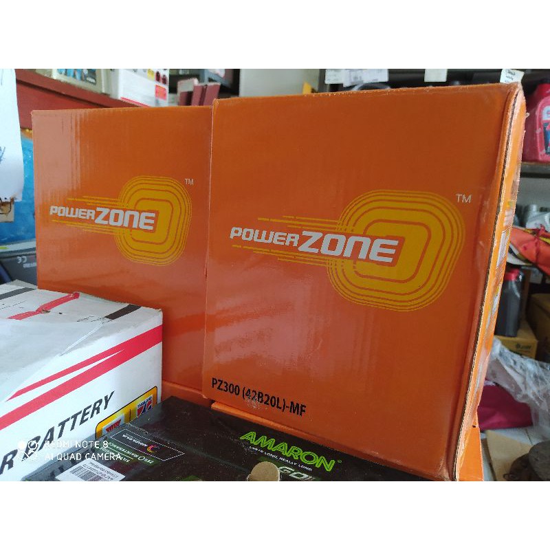 แบตเตอรี่ Power zone 42B20L (Amaron รุ่นโรงงานผลิตเอง) ใชกับ Honda city , jazz ฯลฯ