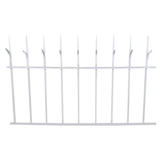 BURGLARY FENCE SPIKE 0.6X1M WHITE รั้วแหลมสำเร็จรูป SPIKE 0.6X1 ม. สีขาว รั้วและอุปกรณ์ อุปกรณ์รั้วและเชือกกั้น วัสดุก่อ