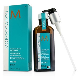 Moroccanoil Treatment สูตร Light 25/ 100 /200 ml ออยล์บำรุงผม เพิ่มความเงางาม สำหรับผมเส้นเ​ล็ก