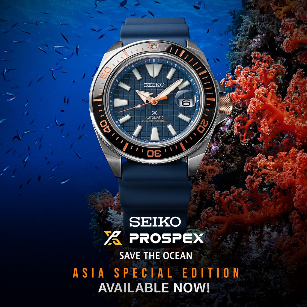นาฬิกา SEIKO Prospex Save the Ocean Asia Special Edition รุ่น SRPH43K1 SRPH43K SRPH43