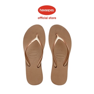 Havaianas รองเท้าส้นสูง สีโรสโกลด์ สําหรับผู้หญิง