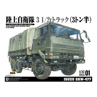 Aoshima 1/35 Japan Ground Self Defence Force 3 1/2t Truck Isuzu SKW-477