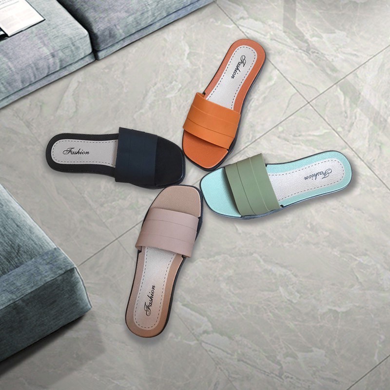 342 รองเท้าแบบสวม（บวกเพิ่ม 1 ไซส์）แฟชั่นผู้หญิง ใส่สบาย ราคาถูก  มี 4สี