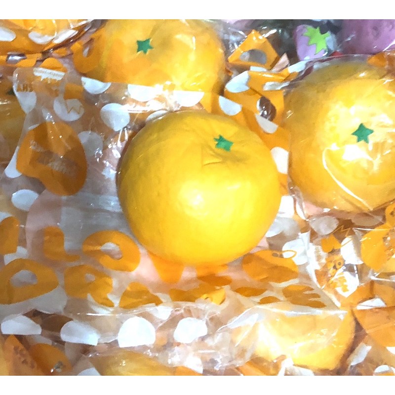 สกุชชี่ส้มเหลืองของชำรวยมงคลสะสมiboomญี่ปุ่น100%ลูกใหญ่ iBLOOM ของชำรวย ตรุษจีน ของฝาก ของสะสม แท้ j