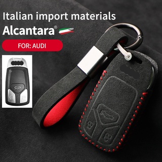 Applicable To Audi Suede Key Case A4L A6L Q5L A3 Q3 A5 A8 S4 Alcantara Car Key Case