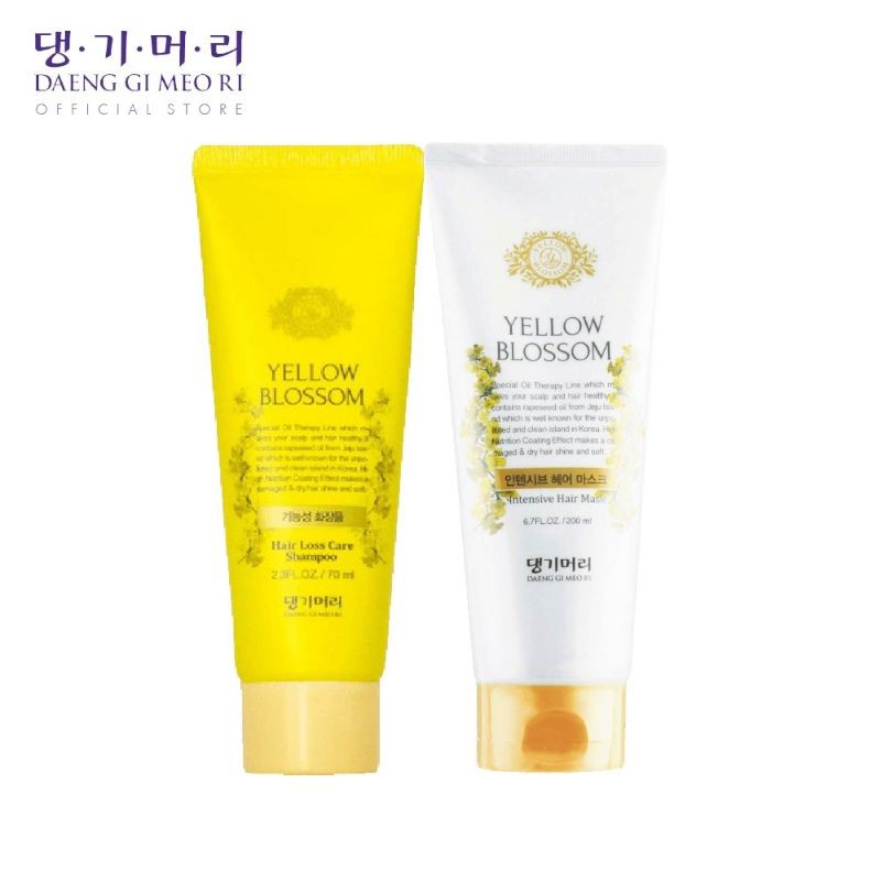 แดงกิโมริ แชมพูลดผมร่วง Daeng Gi Meo Ri Yellow Blossom Hair Loss Care Shampoo&amp; Treatment 70ml+70ml