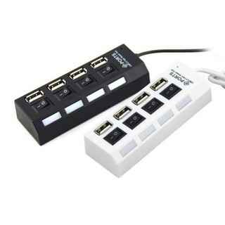 4 Ports USB 2.0 HUB With Independent ON OFF Switch Model UH041