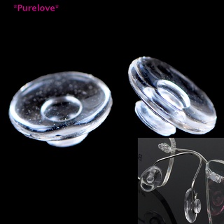 Purelove&gt; แผ่นซิลิโคนรองจมูก กันลื่น สําหรับดูแลแว่นตา 10 คู่