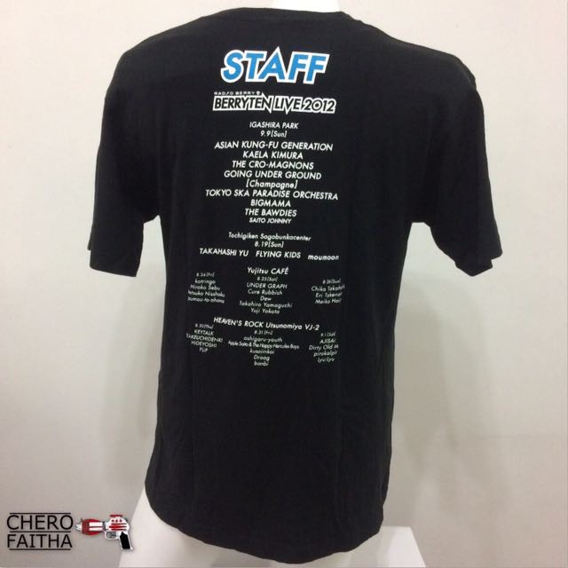 CRFT245 Concert Berry Ten live 2012 Asian Kung-fu Generation, Tokyo Ska Paradise Orchestra Baju Staf