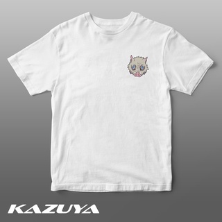 เสื้อยืดผู้ Kazuya TM-0128 เสื้อยืด ลายอนิเมะ DEMON SLAYER - INOSUKE - S-5XL