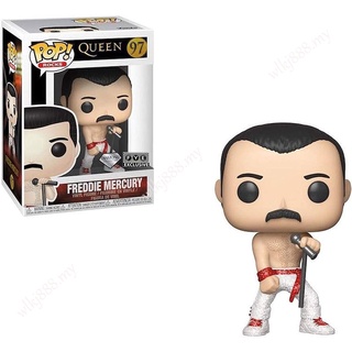 ฟิกเกอร์ฟัน Funko Pop Queen British Rock Music Queen Lead Singer Freddie อุปกรณ์เสริมสําหรับเล่นควีนไซส์