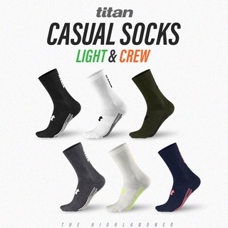 TITAN CASUAL SOCKS CREW LIGHT | ถุงเท้าวิ่ง