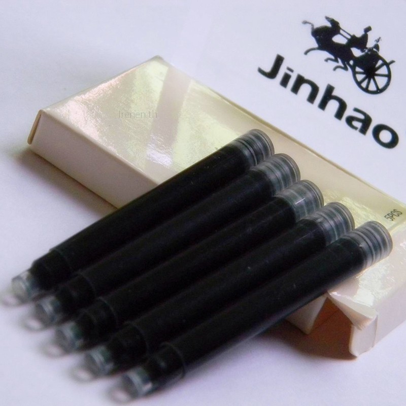 Irenen????10pcs Fountain Standard International Pen Black Ink Refill