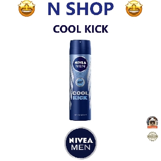 🌟 สเปรย์ลดเหงื่อและระงับกลิ่นกาย นีเวีย NIVEA MEN COOL KICK SPRAY 150ml.