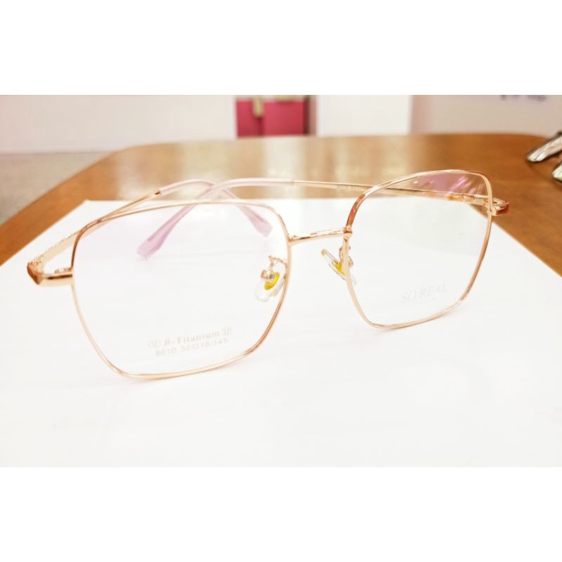 🔥กรอบแว่นตา🔥"SOREAL"📣งานเกาหลีทรงขายดียอดฮิต📣(สีโรสโกลด์)