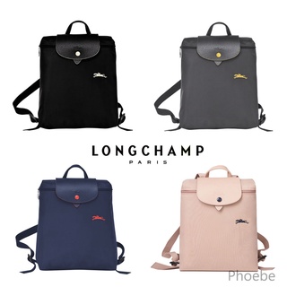 Longchamp กระเป๋าเป้สะพายหลังผู้หญิงกระเป๋านักเรียนกันน้ำพับได้