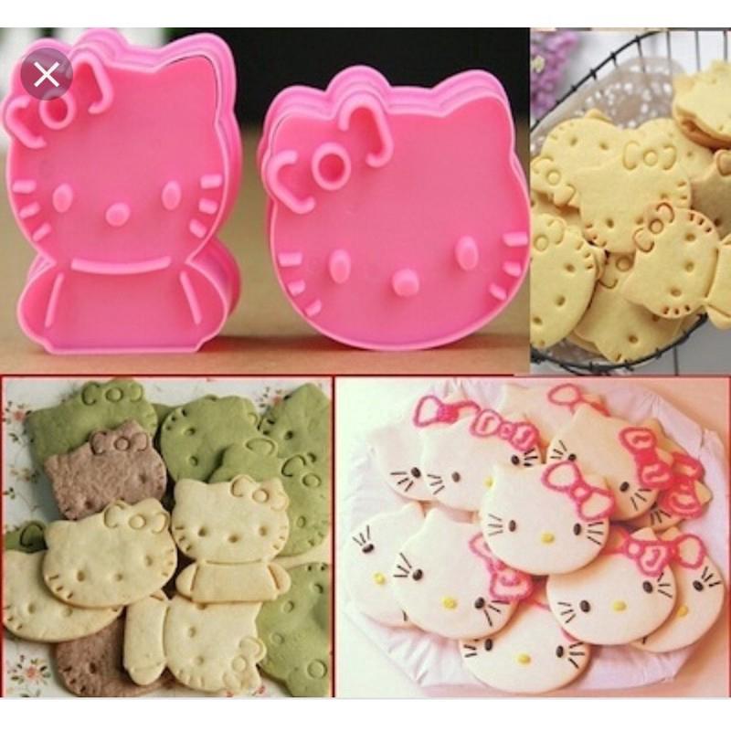 แม่พิมพ์ตัดคุกกี้ ลาย Hello Kitty 2 ชิ้น/ชุด