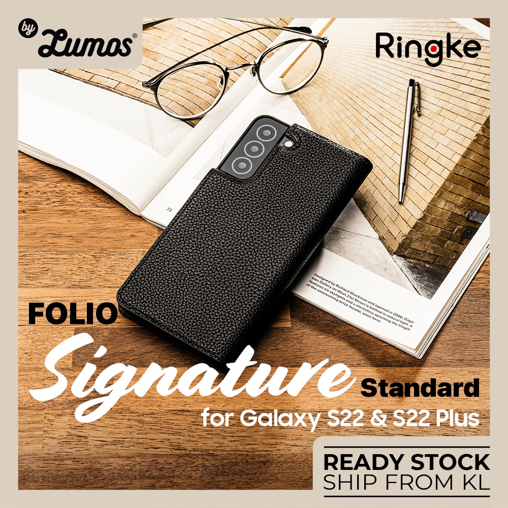RINGKE FOLIO SIGNATURE Standard สําหรับ Samsung Galaxy S22 / S22 Plus Inclusive Edge Drop Protection