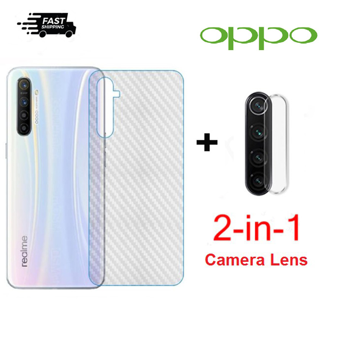 2in1 for Realme Camera Lens Firm &amp; Carbon back film C2 C3 C11 C12 C15 2 3 5 5I 5S 6 6I 7 7i PRO  XT Narzo 20
