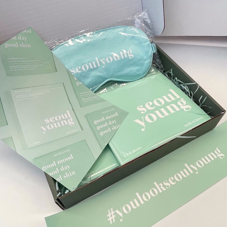 Giftset มาร์คหน้า เกาหลี seoulyoung Soothe & Calm :) มาร์คหน้าลดสิว ลดผดผื่น จากการใส่หน้ากากอนามัย