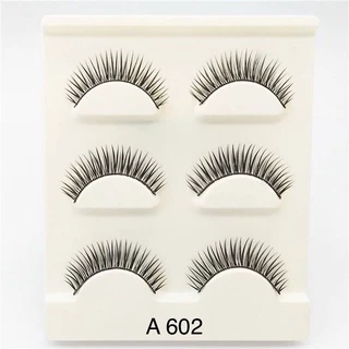 E030 ขนตาปลอมแฮนเมดธรรมชาติ รุ่น 3D premium ขนตาปลอม 3 คู่